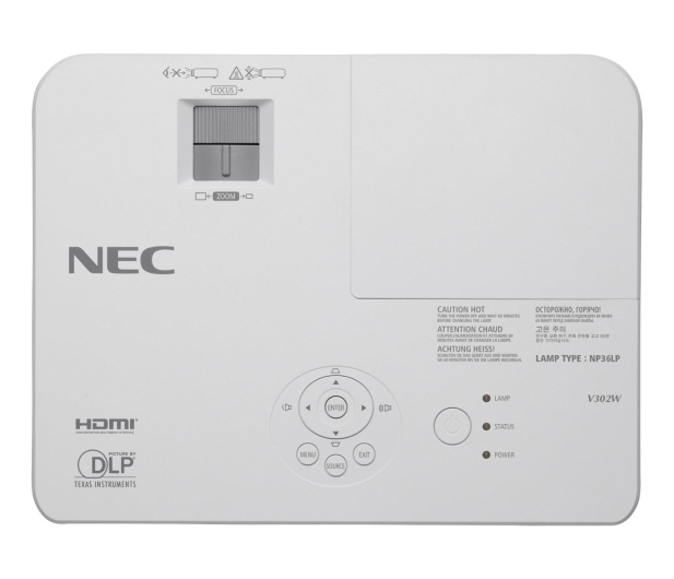 NEC V332X DLP XGA 3300lm 10000:1, HDMI, RJ45, RS-232 - 250547 - zdjęcie 5